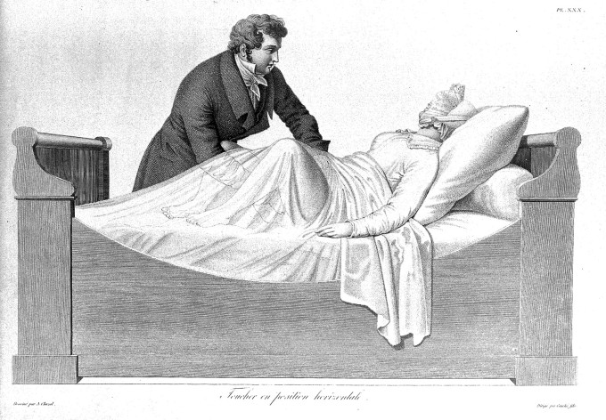Pomocí stimulace klitorisu dosahoval lékař u žen orgasmus, Takto se léčila nemoc zvaná hysterie (dnes jsou to doprese, nechutenství, bolest hlavy, apod). Dráždění prsty však bylo namáhavé a tak lékaři přemýšleli, jak by si práci usnadnili.